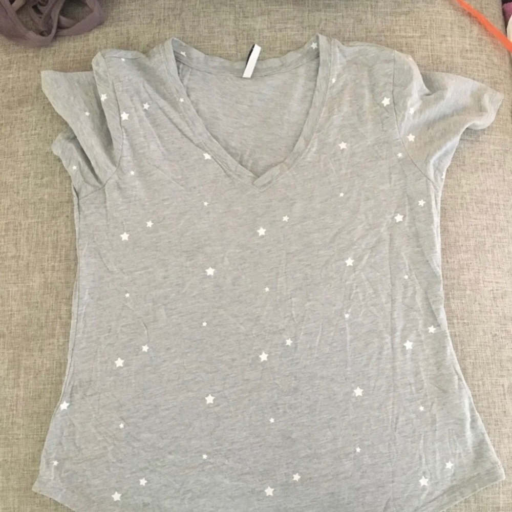Grey start top t shirt